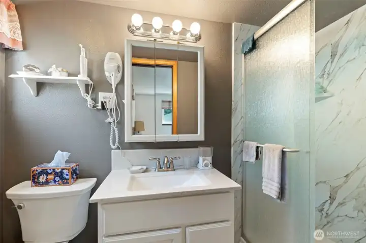 Remodeled primary bathroom Remodeled primary bathroom