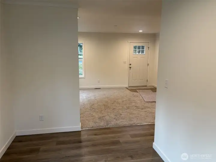 Front entry from dining room.