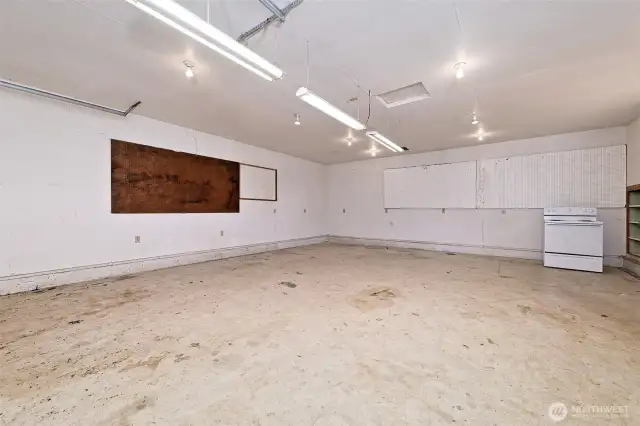 interior detached 2-car garage.