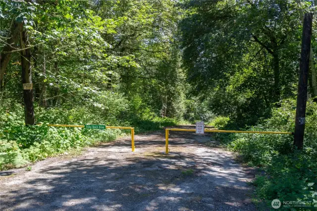 Gated community access to the beach on Hood Canal.