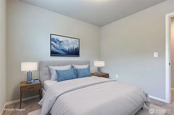Upstairs bedroom #2. ***Virtually Staged***