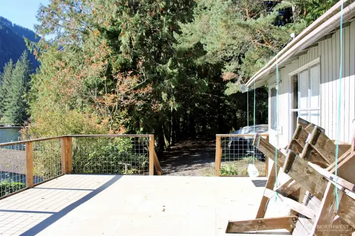 Expansive deck, great for hosting and lake living.