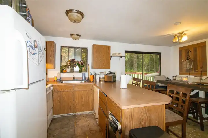 Kitchen - view from living room