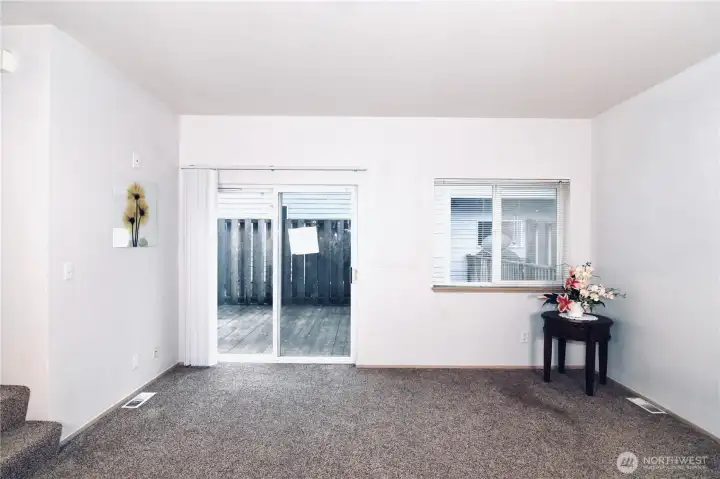 Living Area out to Deck - Main Level