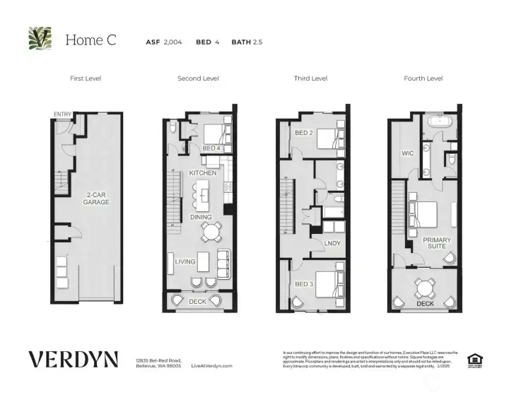 4BR C plan.  General reference only.