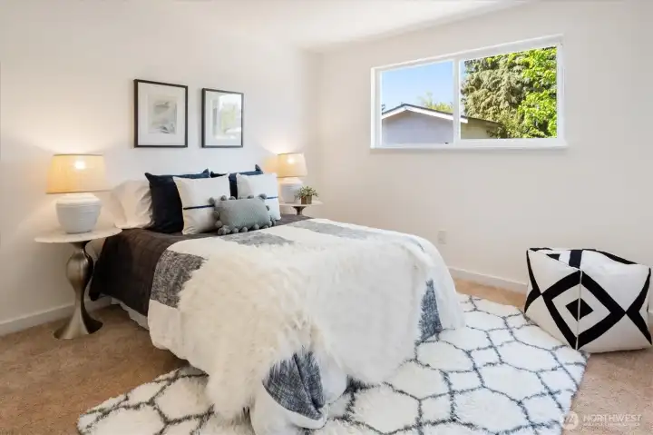 Comfortable bedroom with natural light and flexible layout. Image from earlier listing in Sep 2025.