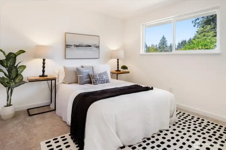 Comfortable bedroom with natural light and flexible layout. Image from earlier listing in Sep 2025.