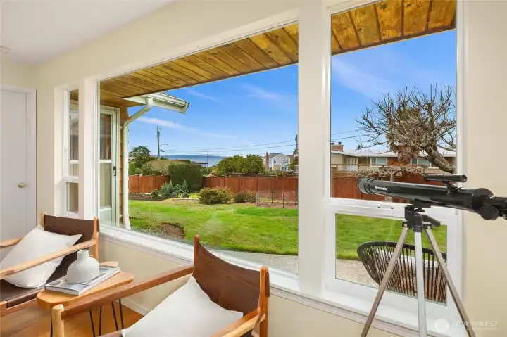 View of Puget Sound from Living Room