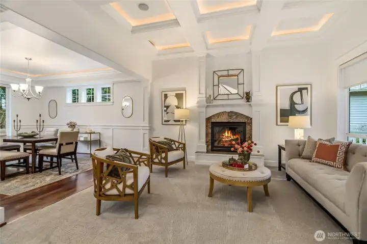 Living Room w/Dining Room