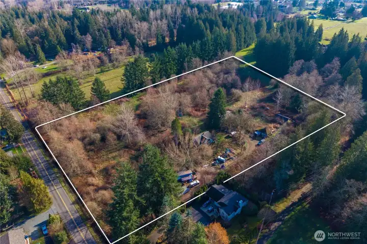 Boundary lines are for estimation - 2 lots combined for a total of 276,171 square feet.