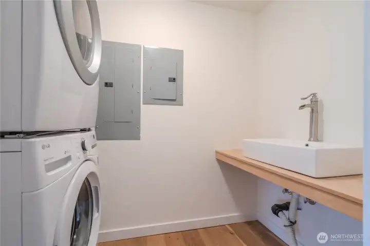 Lovely and efficient powder bath on main floor