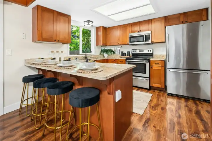 Spacious kitchen with plenty of storage!