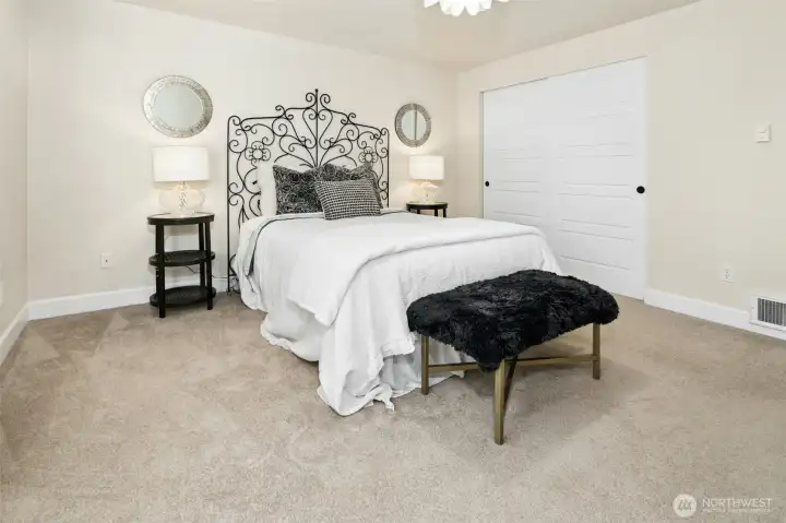 Plenty of room for a king sized bed.