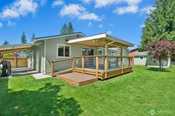 Peaceful backyard to enjoy all your outdoor activities.