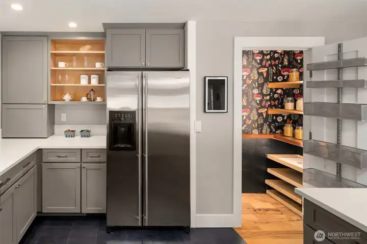 Check out the whimsical, but practical pantry! Check out the whimsical, but practical pantry!