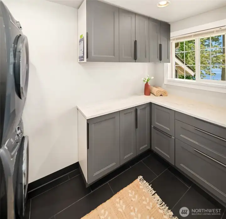 Updated laundry room. Updated laundry room.