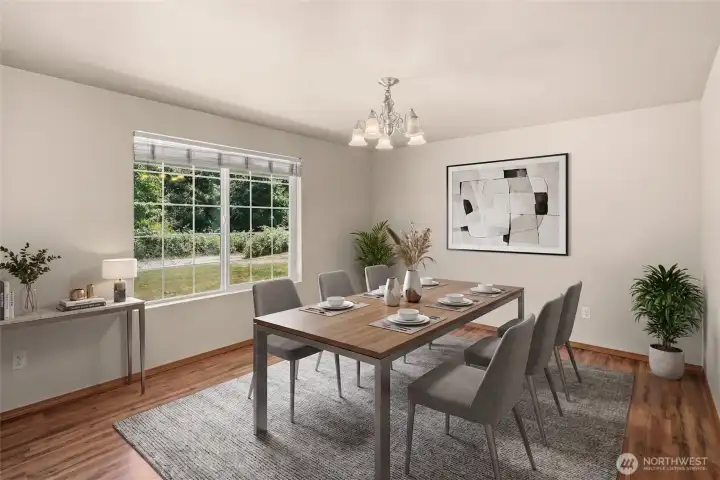 Another look at the dining room, with different design...virtually staged Another look at the dining room, with different design...virtually staged