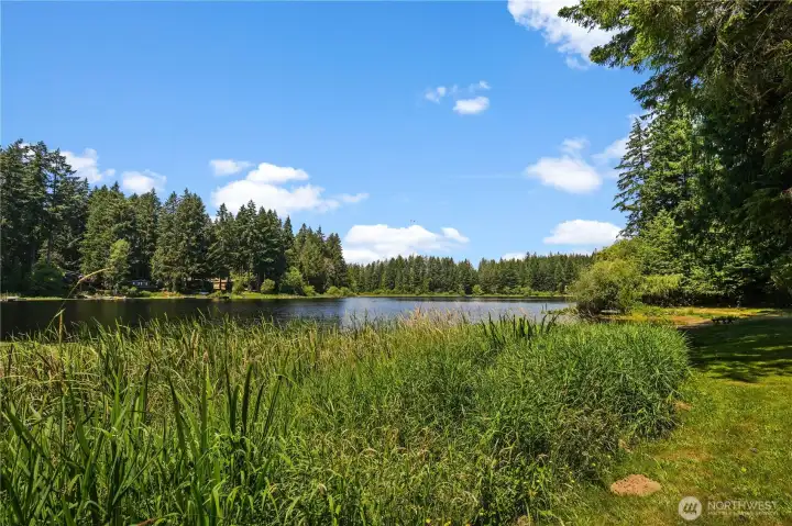 Beautiful private lake is so peaceful and tranquil Beautiful private lake is so peaceful and tranquil