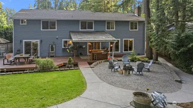 Aerial View of Backyard