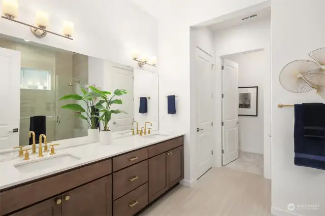 Primary Bath includes linen closet