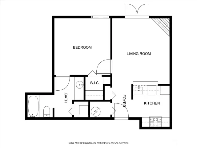 Condo floor plan.