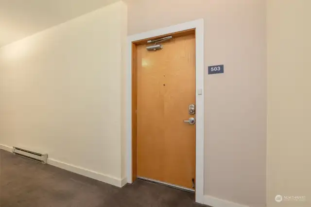 Unit door.