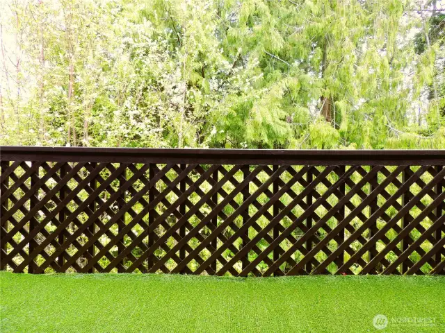Quiet Balcony backed by Green Belt