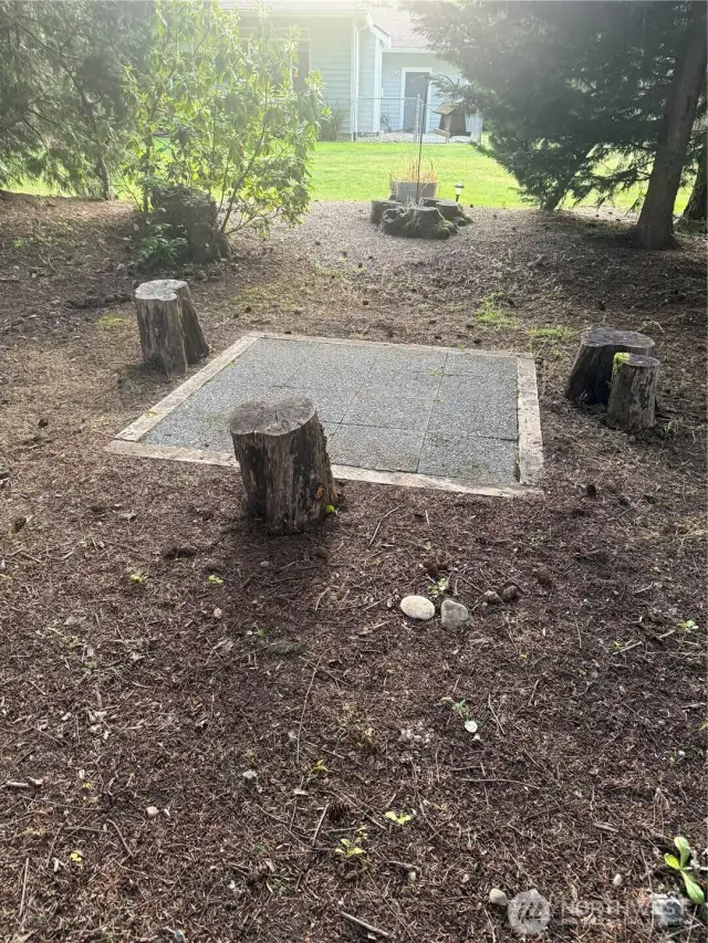 Back yard Firepit area