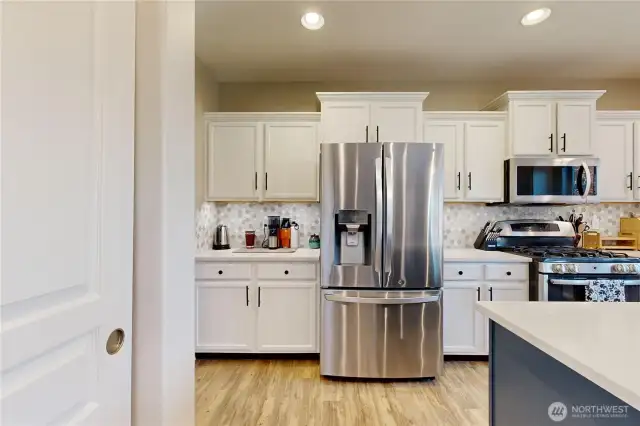 large pantry in kitchen