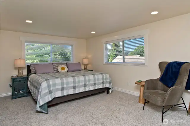 Primary Bedroom with plenty of room for a separate sitting area.