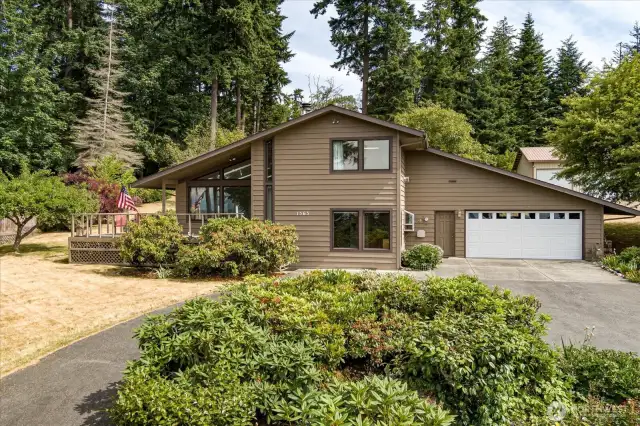 Custom built PNW contemporary with Saratoga Passage views!
