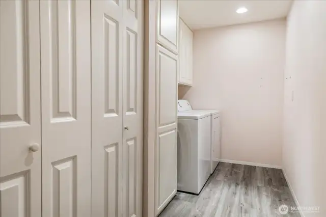 Large Utility Room with plenty of closet space