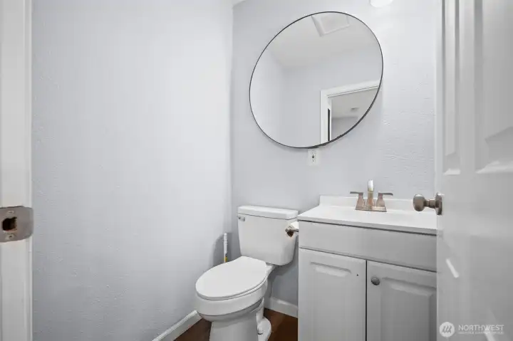 Main floor powder room.