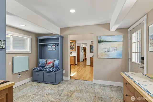 In the pantry/mudroom looking towards the kitchen.