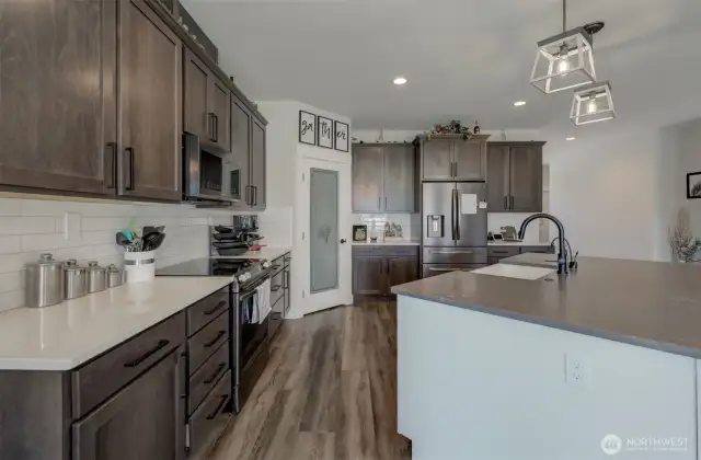 Walk-in pantry pantry paired with premium cabinetry