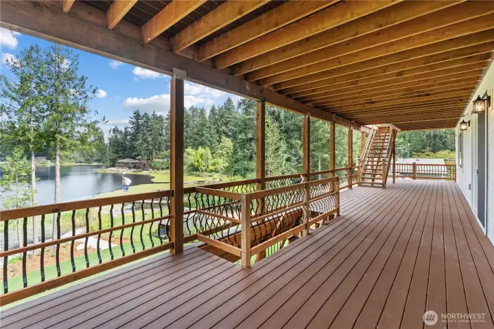 Lower level deck