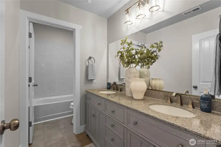 Lower level bath