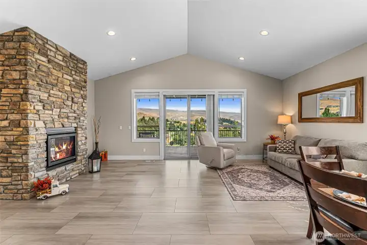 Open Floor Plan with Vaulted Ceilings
