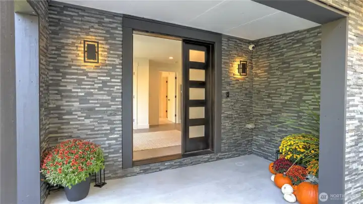 Welcoming front entry.