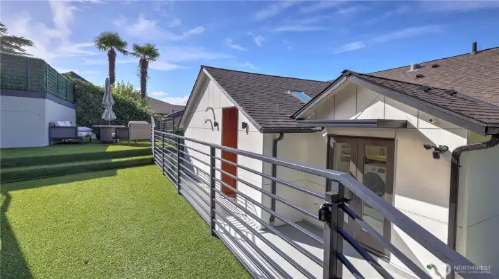 Outdoor space perfect for gatherings and relaxation.