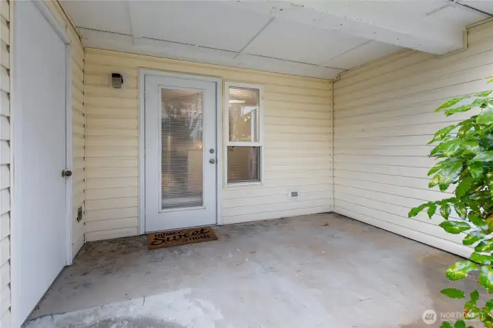 Patio with Storage Room