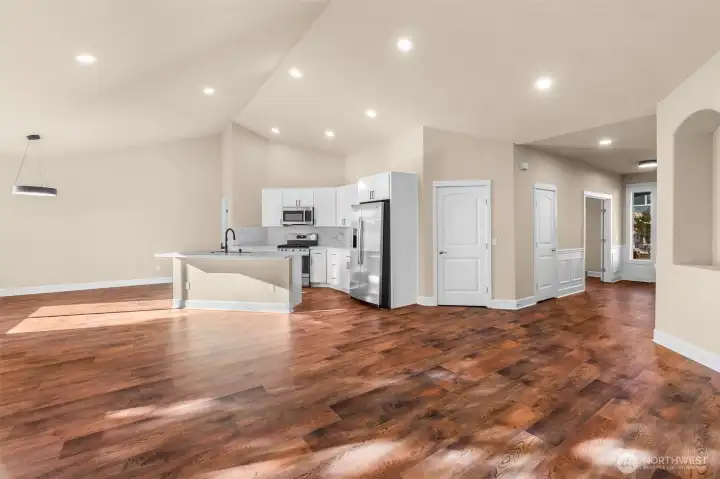 Thoughtfully updated and ready for you to move right in. New flooring, paint and new lighting.