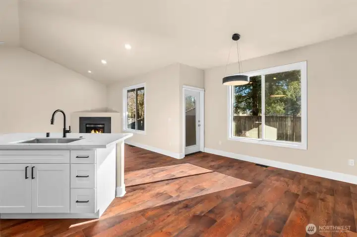 Plenty of room to enjoy meals in the dining nook.