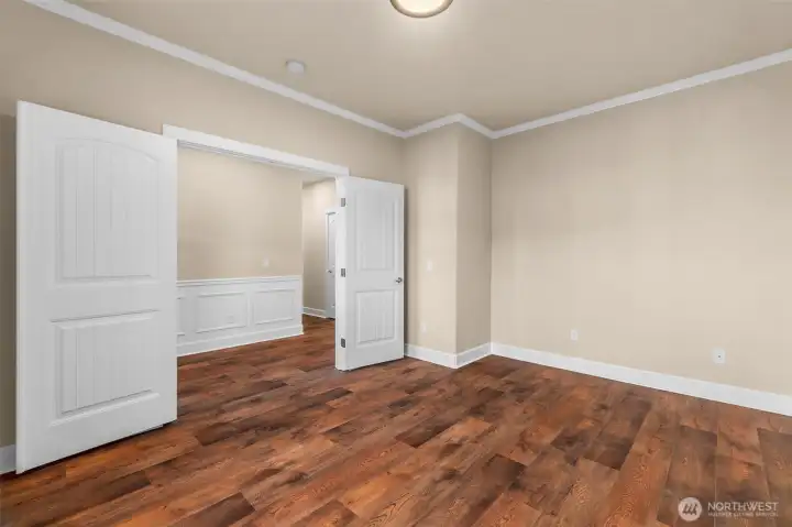 This versatile space can easily adapt as a playroom, home gym, or whatever suits your needs.