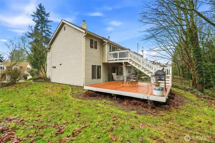 Lower Lvl - Yard + Deck + Greenbelt