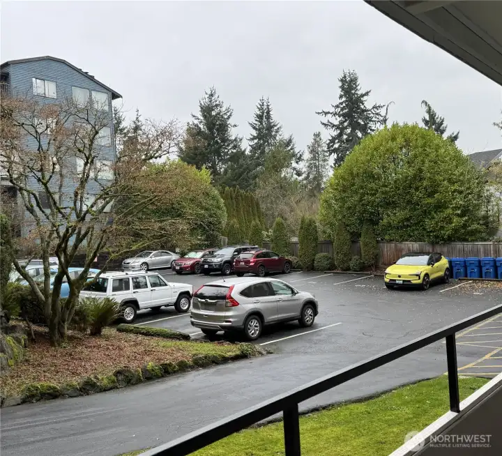 Ample parking with 3 visitor parking spots.