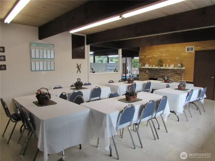 CLUB HOUSE MAIN HALL FOR COMM GATHERINGS