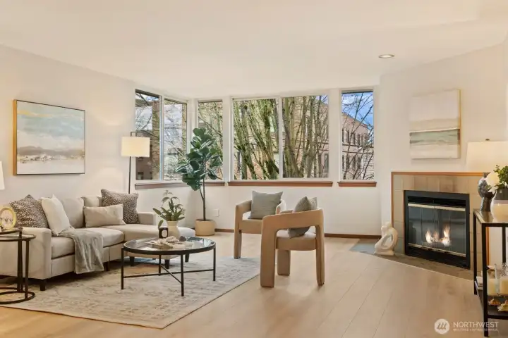 Living spaces are bright, open and inviting, with windows looking out to your delightful neighborhood.