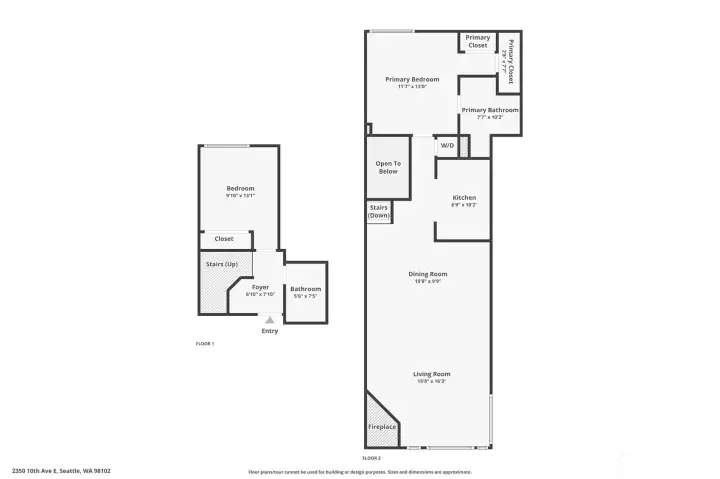 Unit floor plan.