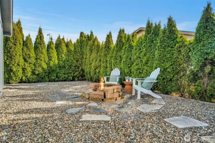 Private & primed for a summer camp fire!